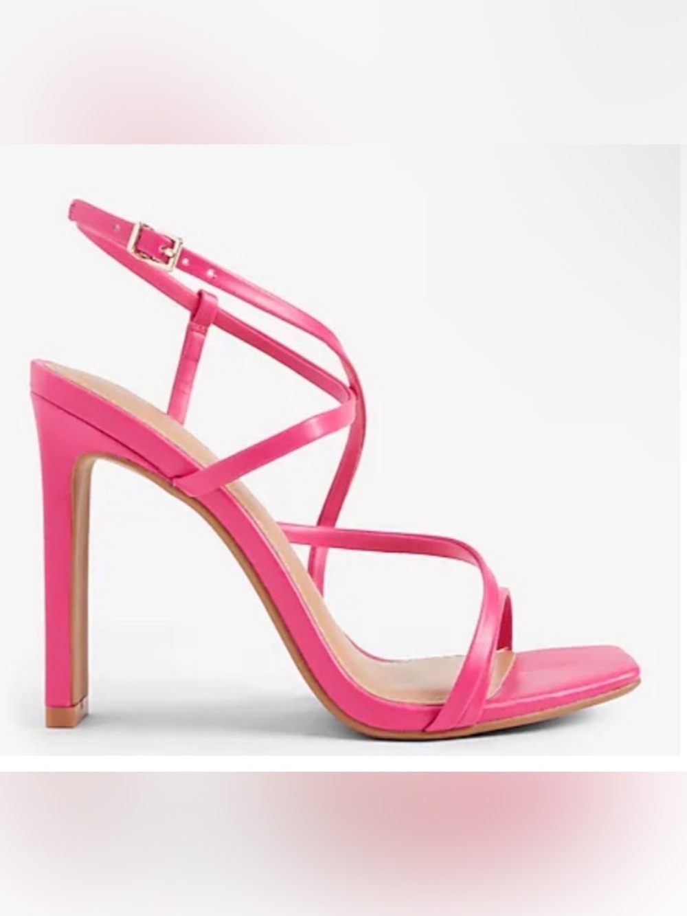 Express Hot Pink Strappy High Heel Sandals